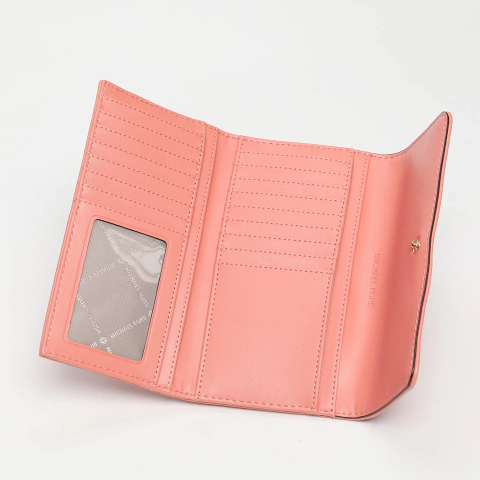 Michael Kors - Portefeuille Jet Set Travel - Cuir - Saumon | NEUF & AUTHENTIQUE - Photo 3/3