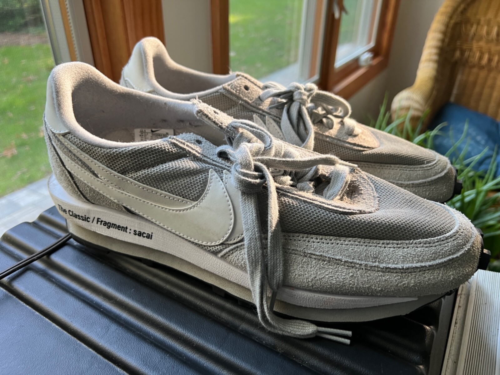 SACAI X NIKE Taglia 12 5 Nike LDV Waffle x design frammenti x grigio Sacai