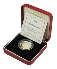 SILVER PROOF PIEDFORT £1 ONE POUND COINS CHOICE OF YEAR 1983 TO 2015 WITH COA