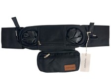 Momcozy Stroller Organizer Universal Black Insulated Cup Holder Detachable Phone