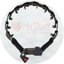 Herm Sprenger Matt Black Stainless Neck Tech Sport Buckle Prong Collar 49cm/19"