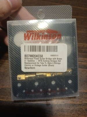 Wilkinson Fixed Guitar Bridge (B07MQ5KC58) 