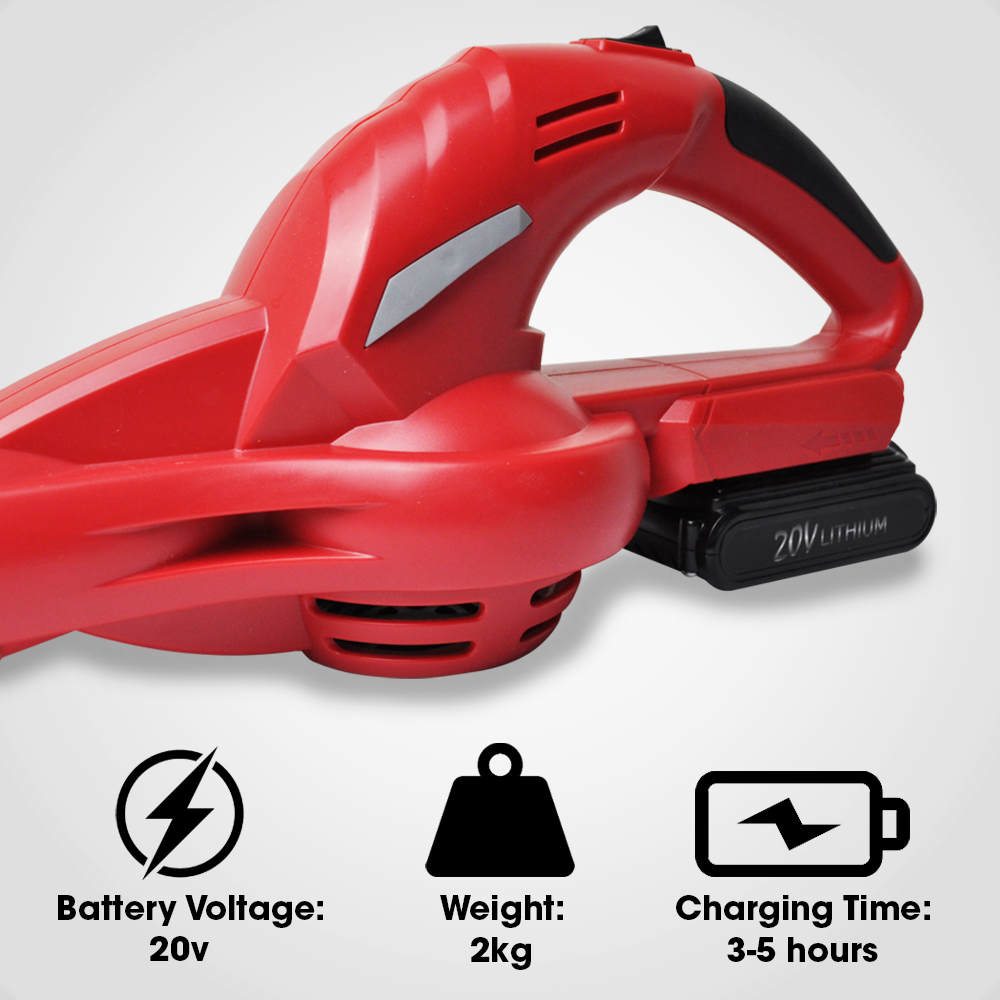 Leaf Blower Cordless 20V RocwooD Garden Dust Hand Held Battery And