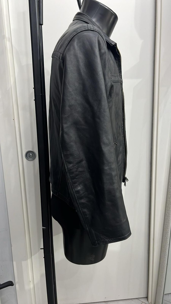 Wake Jacket In Genuine Leather Used Men's Size M Black Wake Jacket In Genuine Leather Used Men's Size M Black
