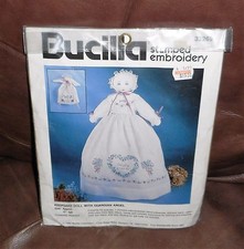 1992 Bucilla Personalized Doll w/ Guardian Angel Embroidery Kit NIP 17" 33269