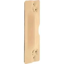 Latch Guard 11" L x 3" W Steel Brass Prime-Line U-10027