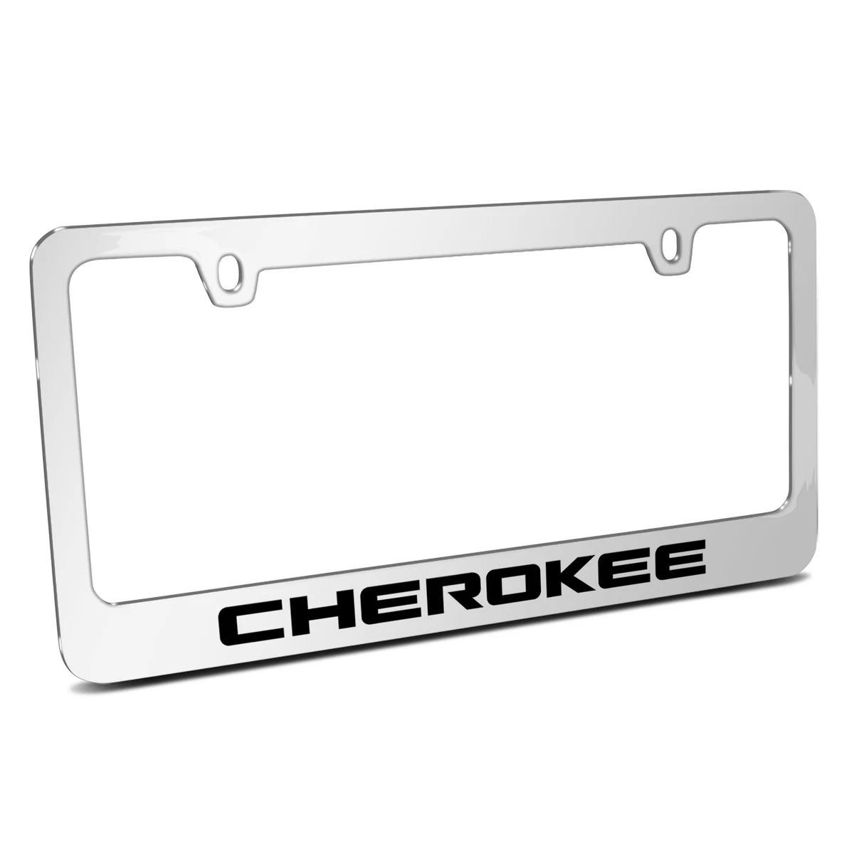 Jeep Cherokee Mirror Chrome Metal License Plate Frame eBay