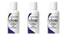 BL Adore Semi-Permanent Haircolor 113 African Violet 4 oz - THREE PACK