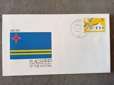 FDC - Flags of the Nations -  Aruba