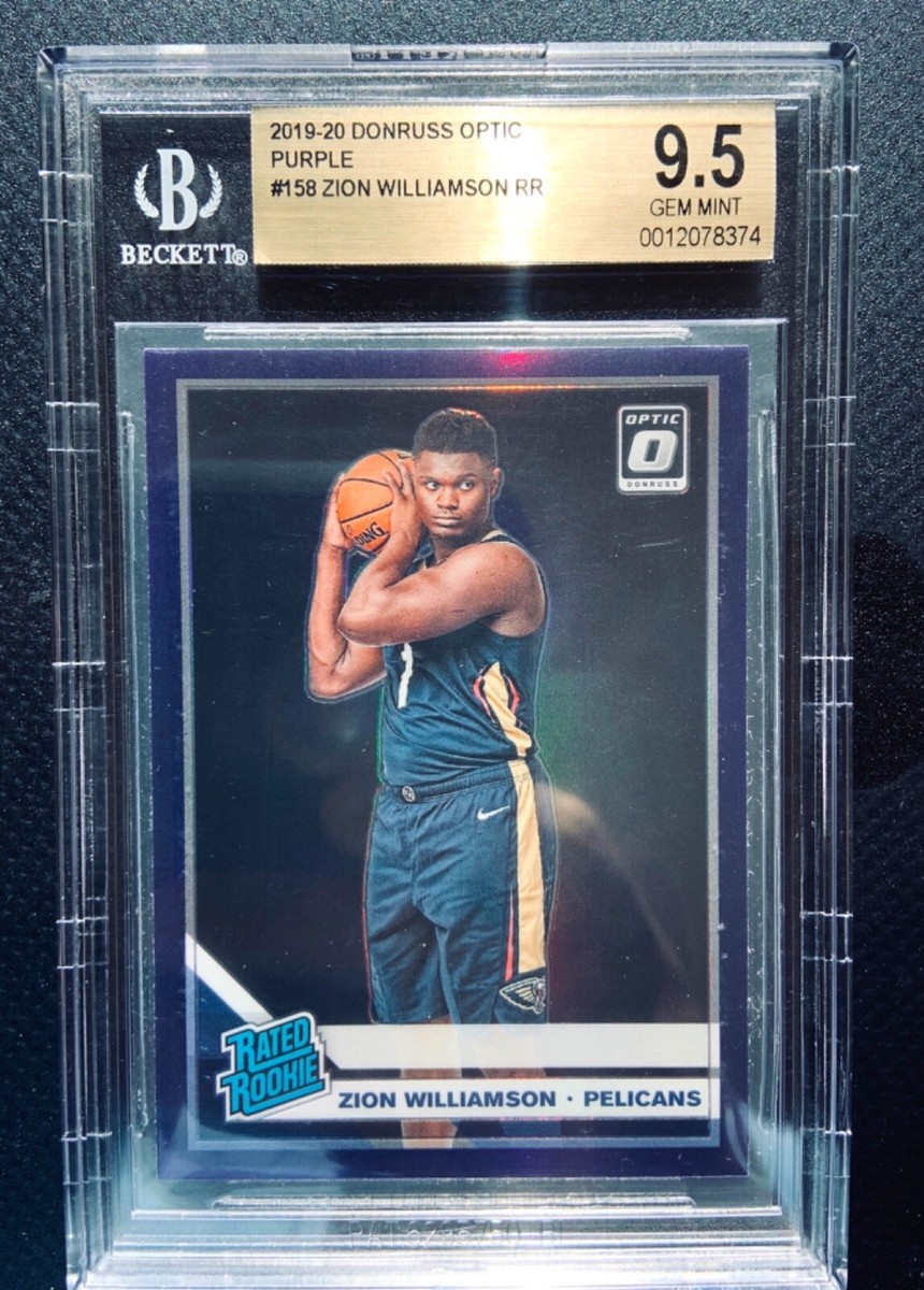 Zion Williamson BGS 9.5 GEM 2019-20 Panini Optic Rated Rookie