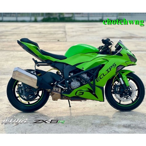 Kawasaki ZX6R Crash cage Bar Engine Guard Stunt Part (2019-2023) Fairing Steel - Picture 6 of 6