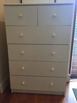 Ikea Tall Boy 47 Chest Of 6 Drawers White Ringwood East