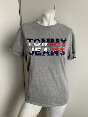 Tommy Hilfiger women’s small gray Tommy Jeans short sleeve T-shirt