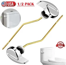 2× Easy Use Side Mount Toilet Flush Lever Handle Angle Universal Toilet Handle