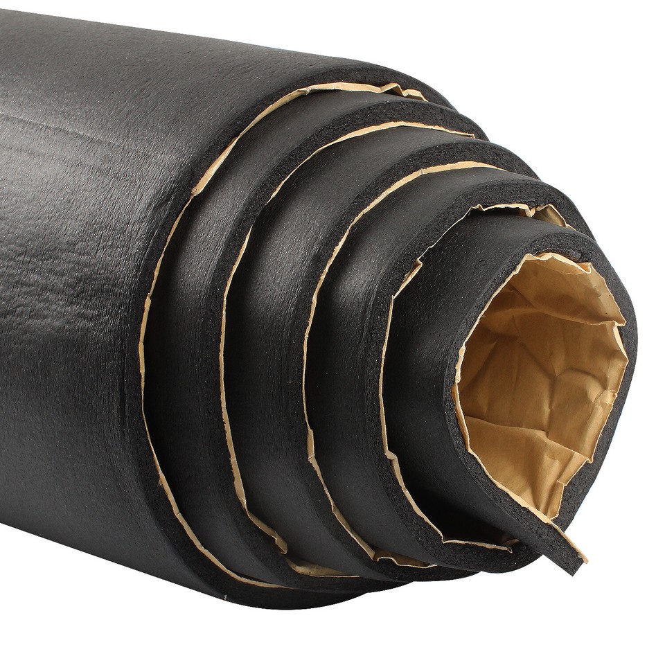 59"x12"Sound Deadener car Heat Shield Insulation Noise Reduce Mat Black