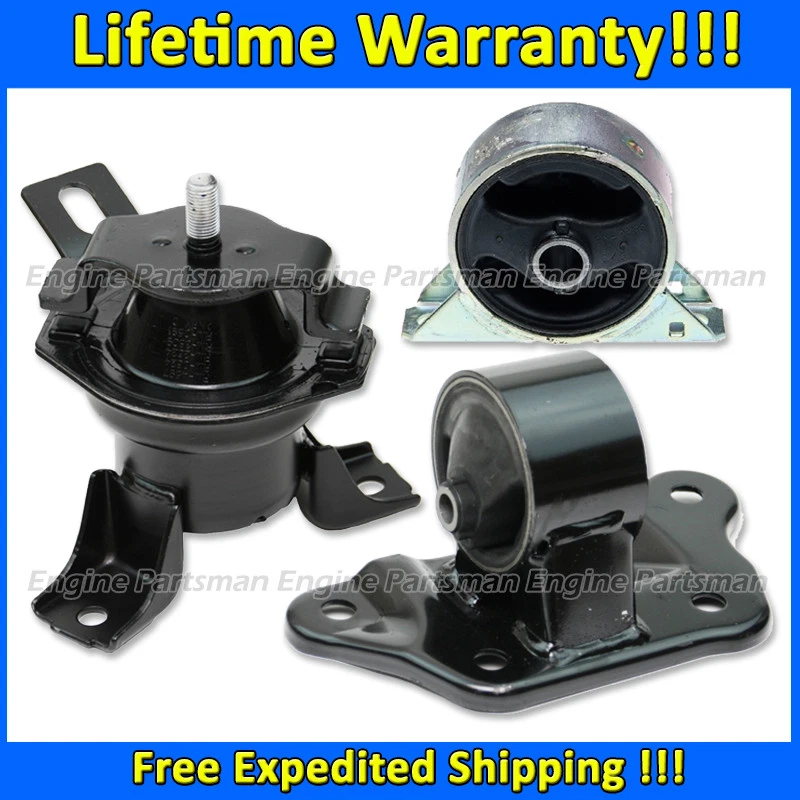 K1621 FR&FR RT Motor&Trans Mount For 03-06 Mitsubishi Outlander 2.4L AUTO - Image 1 of 1