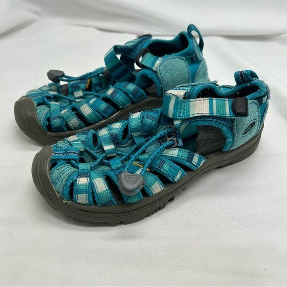 Scarpe sandali sportivi Keen Strap 1009960 giovani blu turchese verde acqua taglia 12 unisex