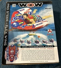WOW Water Sports Pro Steer Flex Wing Inflatable Towable Tube 1-2 Riders New