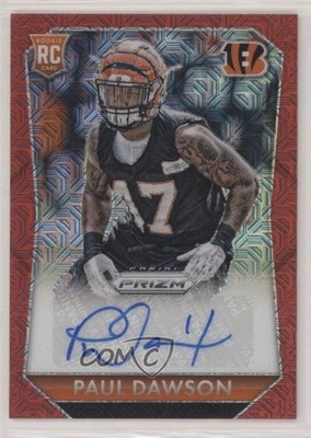 2015 Panini Prizm Rookie Signatures Red Mojo 3/75 Paul Dawson #RS-PA Auto RC 0c2