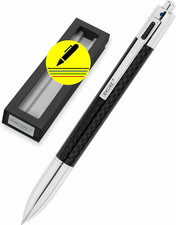 4-Color Ballpoint Pen Carbon   Multifunctional Biro   Four Standard Medium Refil