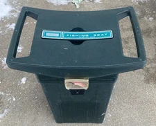 Vintage ‘ol School, Sears Fishing Tackle Seat Bait Etc. Storage #34564