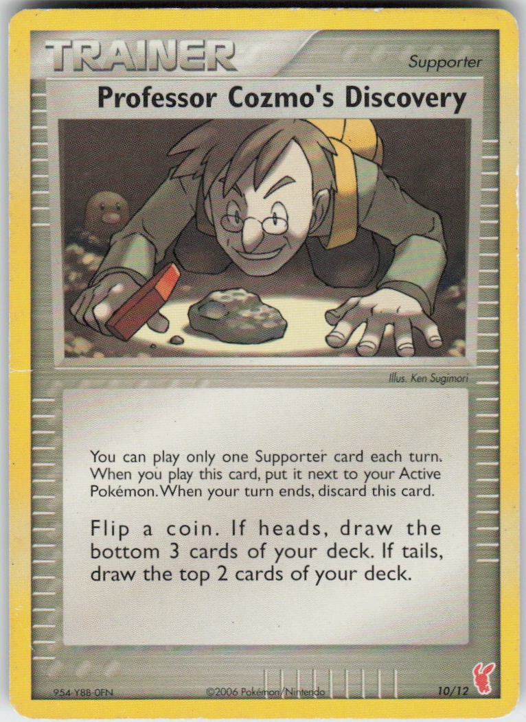 Professor Cozmo's Discovery 10/12 EX Trainer Kit 2 Plusle Pokemon Heavily Played