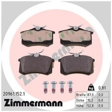 Satz Bremsbeläge Bremsklötze hinten für Skoda Superb 1 3U4 | 23891069