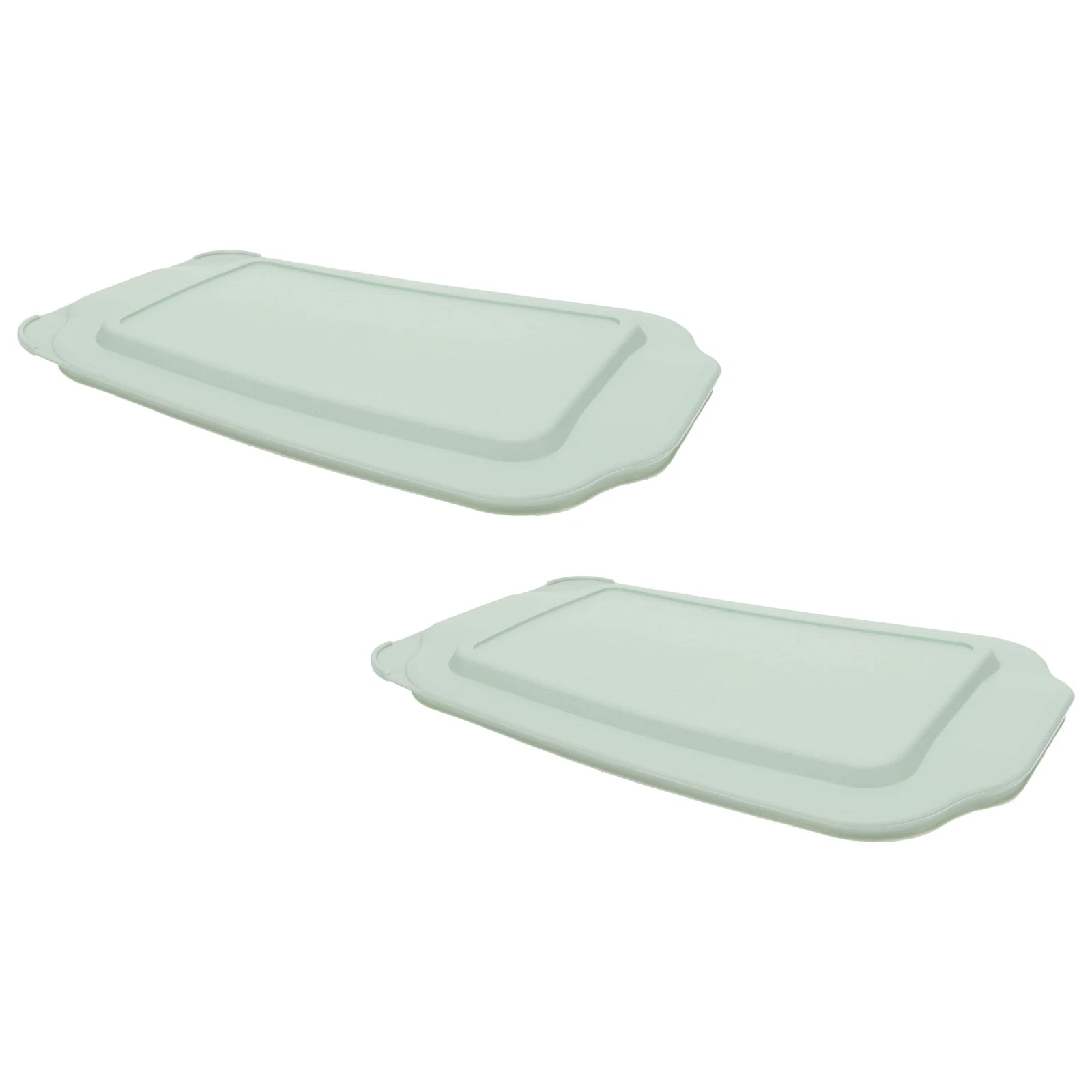 Pyrex 232-PC 2-Quart Sage Green Food Storage Replacement Lid (2-Pack)