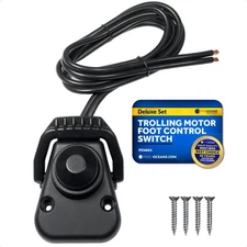 Trolling Motor Foot Switch w/ On Lever Continuous Control Rated to 50A 12-24V