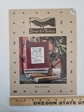 Birds of a Feather PRAY FOR PEACE Counted Cross Stitch Pattern SAM109 BOAF