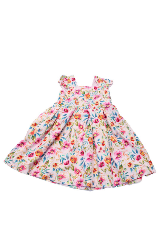 Catherine Malandrino Girls Round Neck Sleeveless Flare Floral Sundress Size 5T