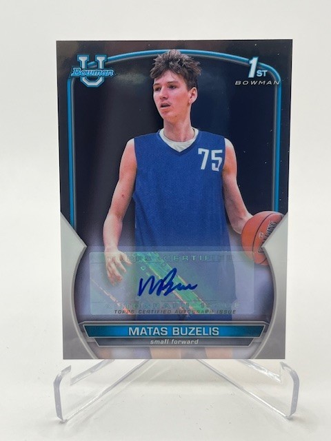 2022-23 BOWMAN U CHROME MATAS BUZELIS RC AUTO #84 CHICAGO BULLS AUTOGRAPH