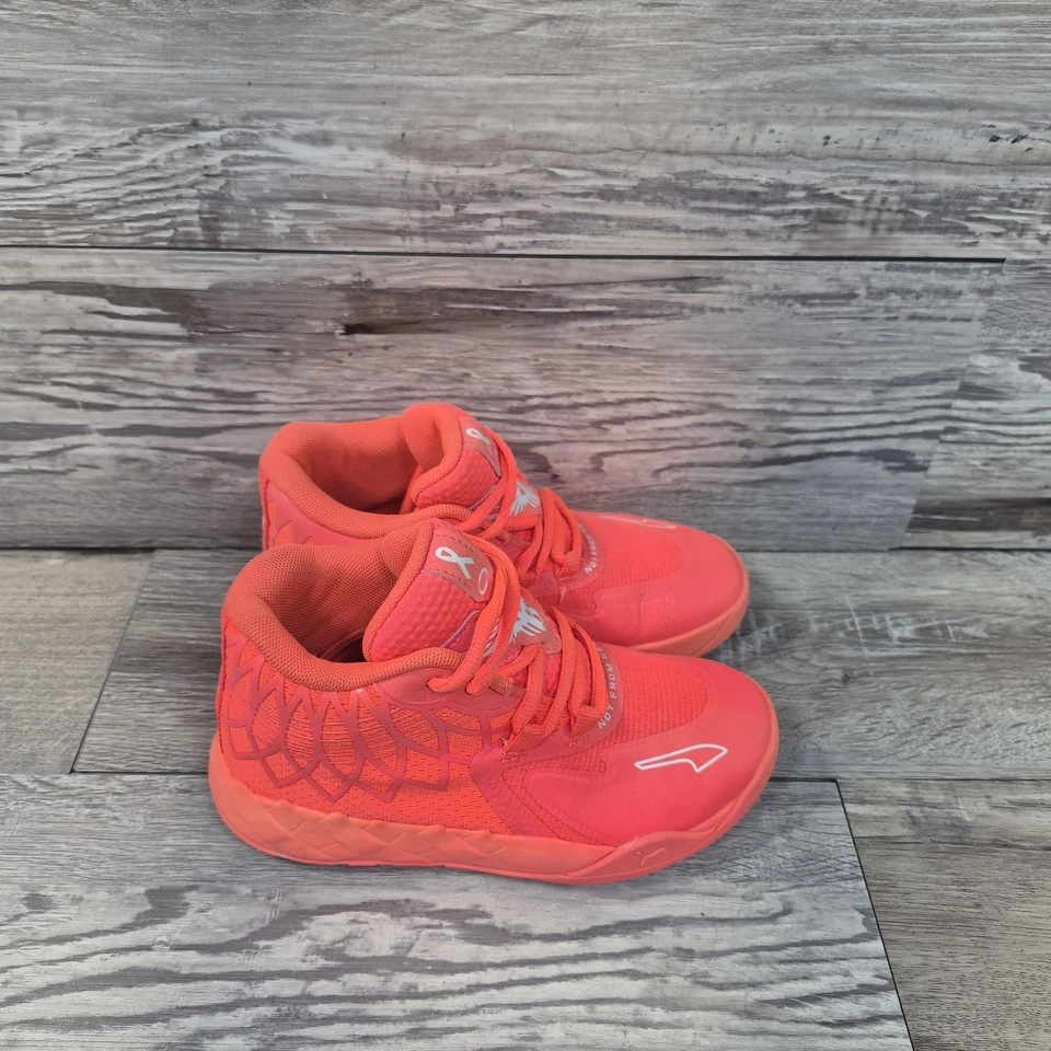 PUMA MB.01 M.EL.O.  Breast Cancer Awareness Youth Boys Size 13C Shoes  - Image 2 of 4