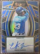 2024 Panini Select - Signature Selections Erick Torres #SS-ET Blue Prizm /49