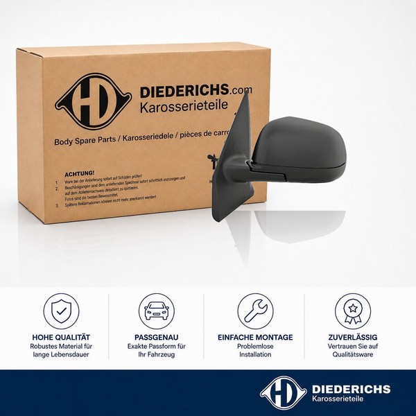 Aussenspiegel Links Diederichs 4570025 FÜR Dacia RÜCkspiegel Aussen-image