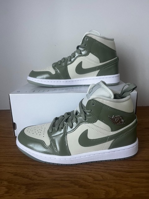 Nike Air Jordan 1 Mid SE Femme 38 Sea Glass Vert Neuf HF4079-003