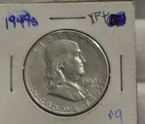 1949 S US Franklin Half 50c XF (Cleaned)