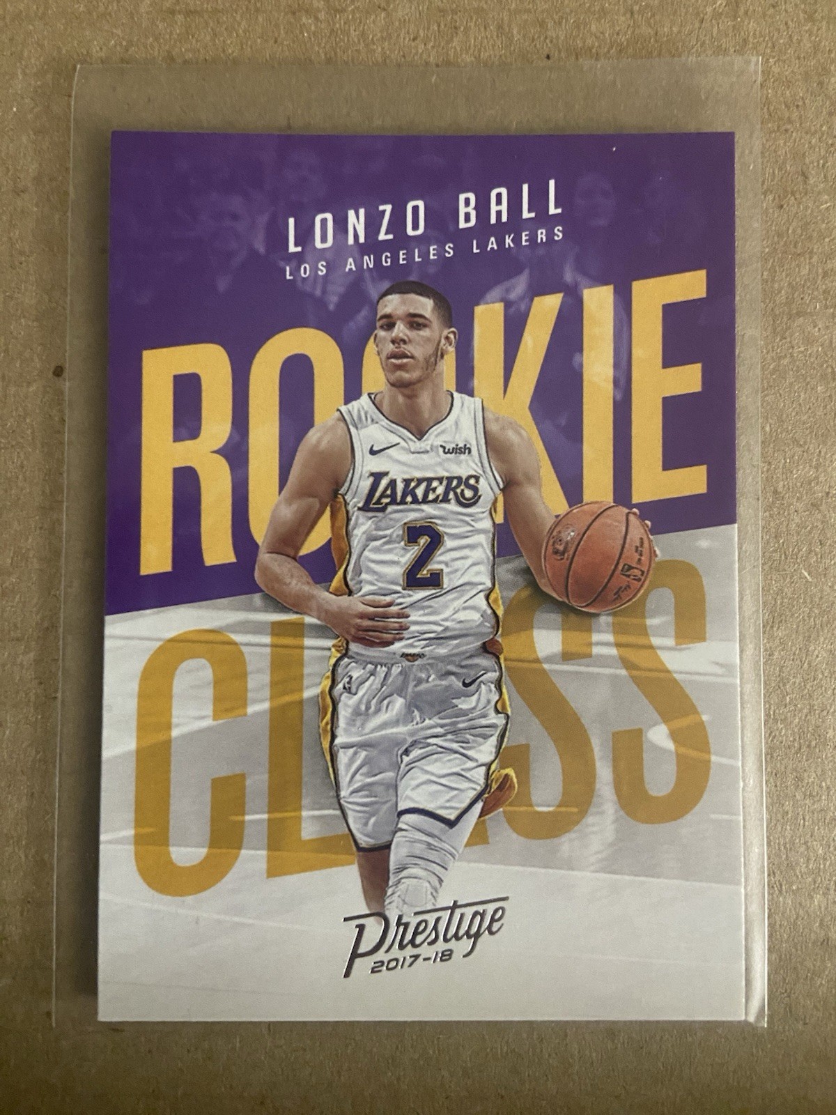 2017-18 Panini Prestige Rookie Class #2 Lonzo Ball Los Angeles Lakers
