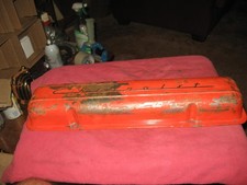 Vintage Chevrolet Sbc Script Off-set Valve Cover 283 327 350 Chevy Truck Car