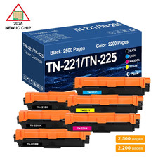 DR221 Drum TN221 TN225 Toner Compatible With Brother MFC-9340CDW MFC-9130CW Lot