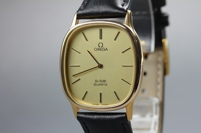 Vintage 1980 Omega De Ville Cal.1365 Ref.191.0132.1 Men's Quartz Gold Cushion