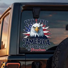 America 250th Anniversary Sticker Patriotic USA Vinyl Decal