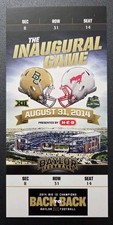 Baylor Bears SMU Mustangs Commemorative Football Ticket 8/31 2014 Bryce Petty TD