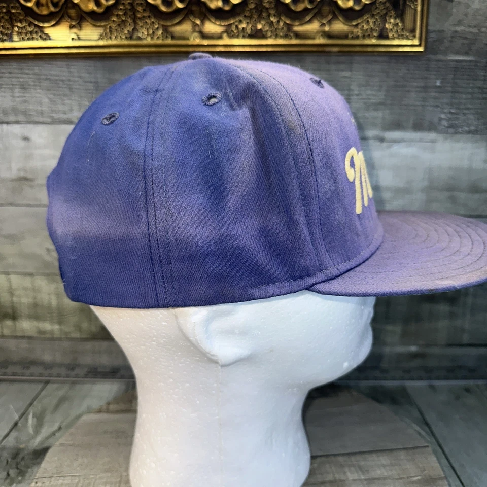 Sombrero De Colección De La Salle Meteors New Era Modelo Pro Visera Dupont EE. UU. Azul Desteñido Foto 3 de 4