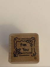 CTMH For You Wood Mounted Rubber Stamp RS69