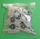 VTG 1960's Marx HO WW2 Invasion Day Parts Lot: Sealed Bag of Howitzers & Cannons
