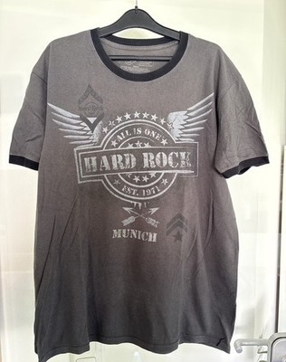 Hard Rock Cafe München - T-Shirt Shirt grau Gr. L