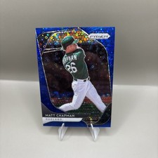 2020 Panini Prizm Matt Chapman Blue Donut Circles Prizm /199 #149