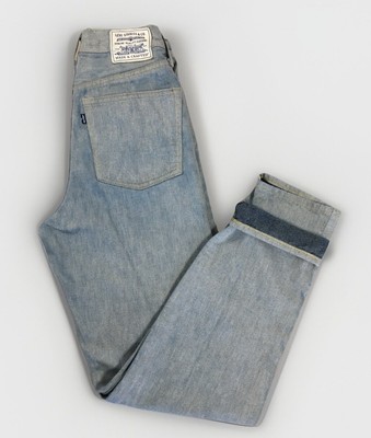 LEVIS MADE & CRAFTED Jeans Women s 25 X 30 High Waist Blue Denim Column Leg EUC