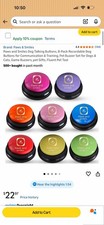 8-Pack Dog Talking Buttons - Recordable Pet Communication Tools for Training